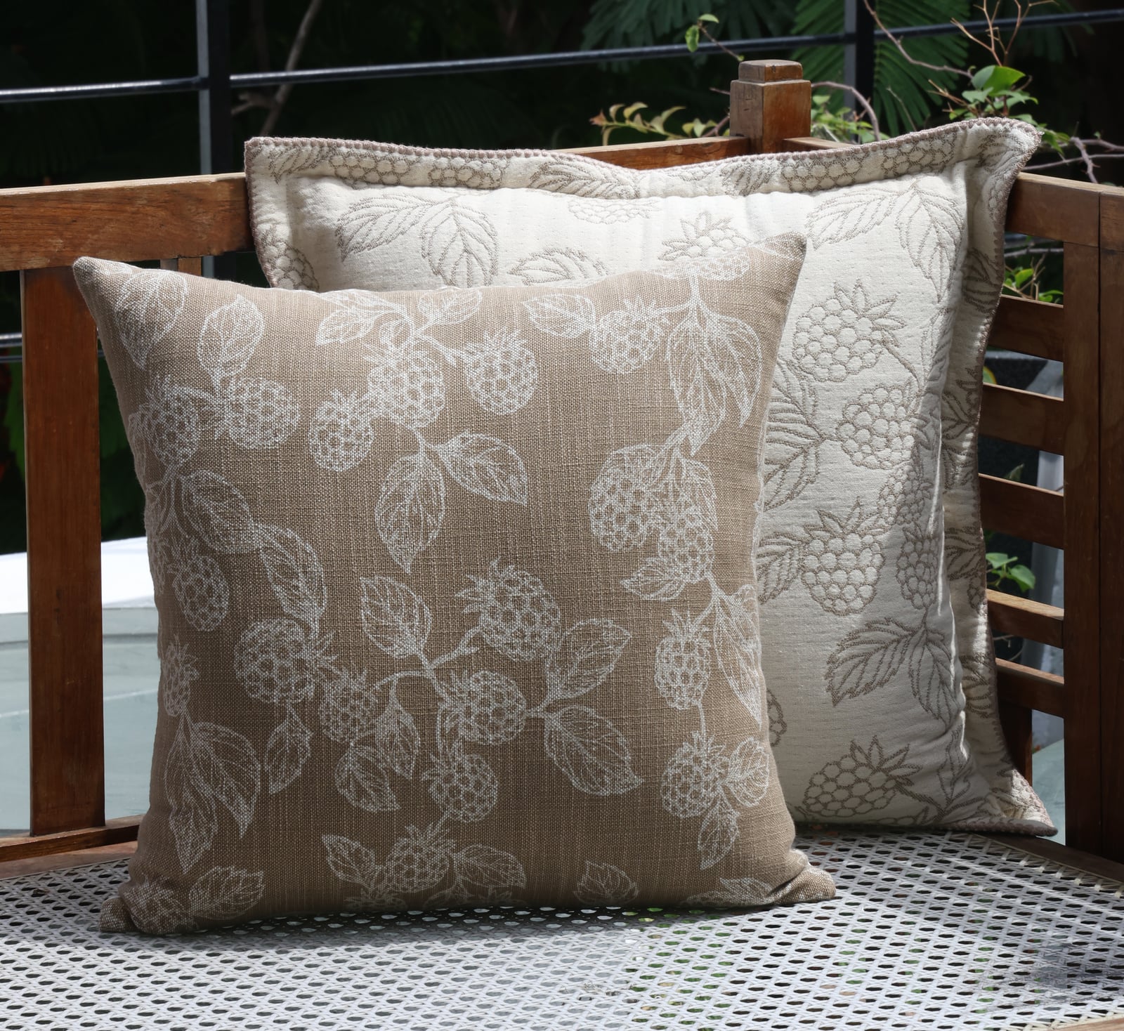 Berry Jacquard Cushion