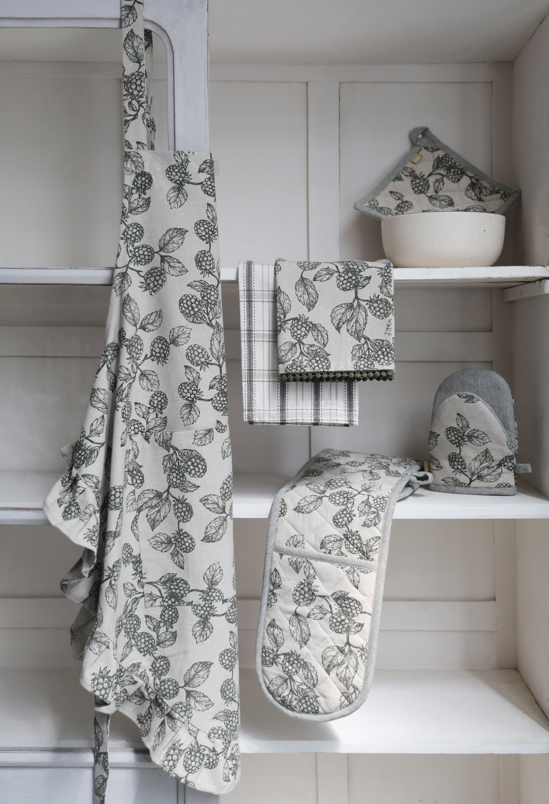 Berry Printed and yarn dyed Collection - Green