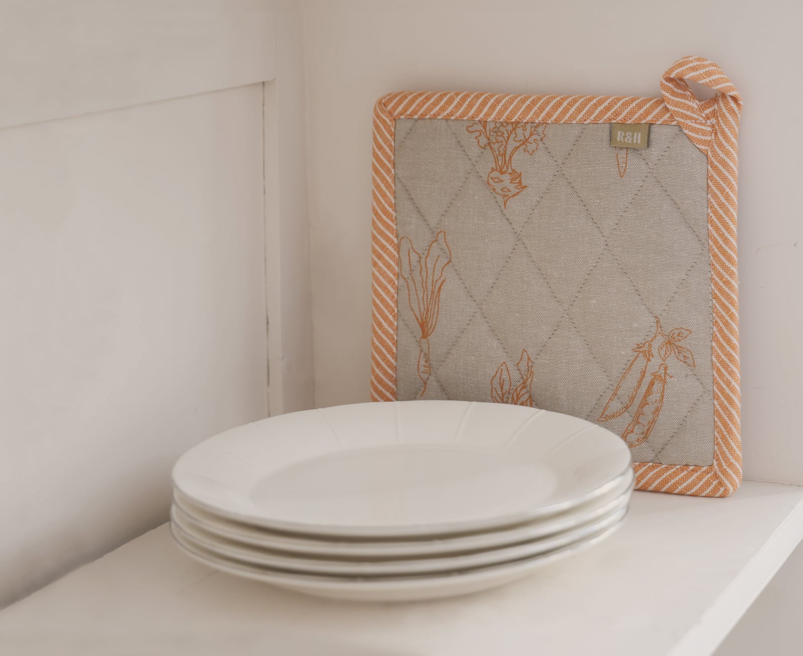Root Veggie Printed Potholder - Orange