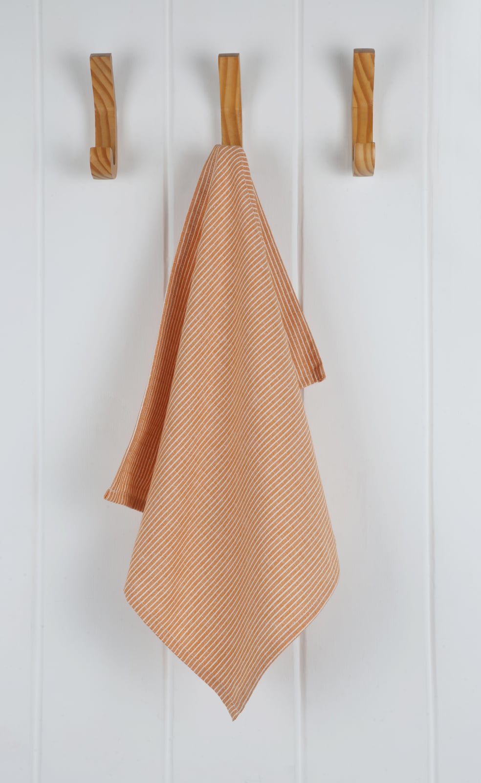 Striped Textured Kitchen Towel - Orange